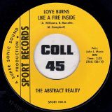 The Abstract Reality – Love Burns Like A Fire Inside b/w Gordon Berry – Instrumental – Sport 7″