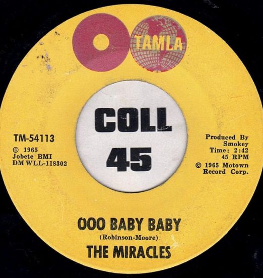 The Miracles - Ooo Baby Baby b/w All That's Good - Tamla 7"