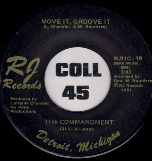 11th Commandment - Move It Groove It b/w Dance With Me - RJ 7"