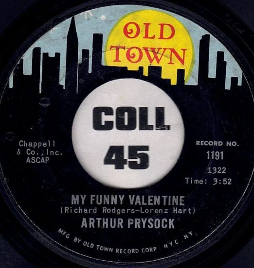 Arthur Prysock - My Funny Valentine b/w House By The Side Of The Road - Old Town 7"