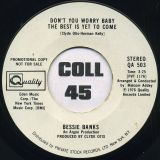Bessie Banks – Don’t You Worry Baby The Best Is Yet To Come STEREO b/w MONO Version – Quality DJ 7″