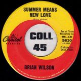Brian Wilson – Summer Means New Love b/w Caroline, No – Capitol 7″