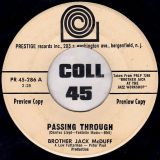 Brother Jack McDuff – Somewhere In The Night b/w Passing Through – Prestige DJ 7″