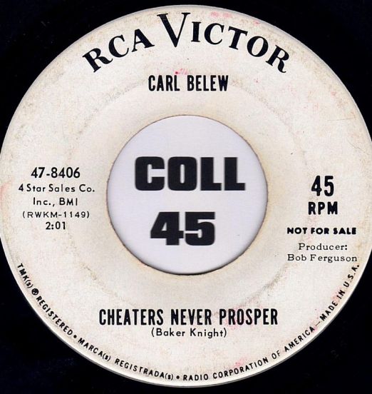CarlBelew-CheatersNeverProsperA
