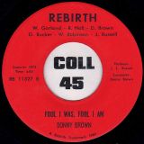Rebirth – State Of Affairs b/w Donny Brown – Fool I Was Fool I Am – Rebirth 7″