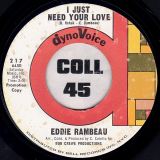 Eddie Rambeau – I’m The Sky b/w I Just Need Your Love – Dynovoice DJ 7″