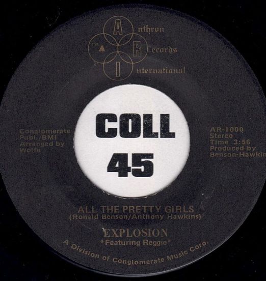 Explosion - All The Pretty Girls b/w So Glad - Anthron Intl. 7"
