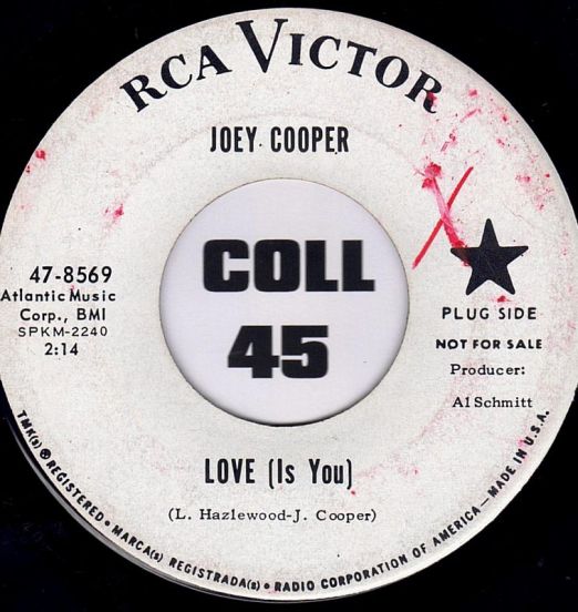 Joey Cooper - Love (Is You) b/w It Looks Like It's Gonna Be My Year - RCA Victor DJ 7"