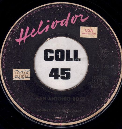 Johnny And The Hurricanes - San Antonio Rose b/w Come On Train - Heliodor 7"