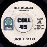 Lucille Starr – Jolie Jacqueline b/w Yours – Almo DJ 7″