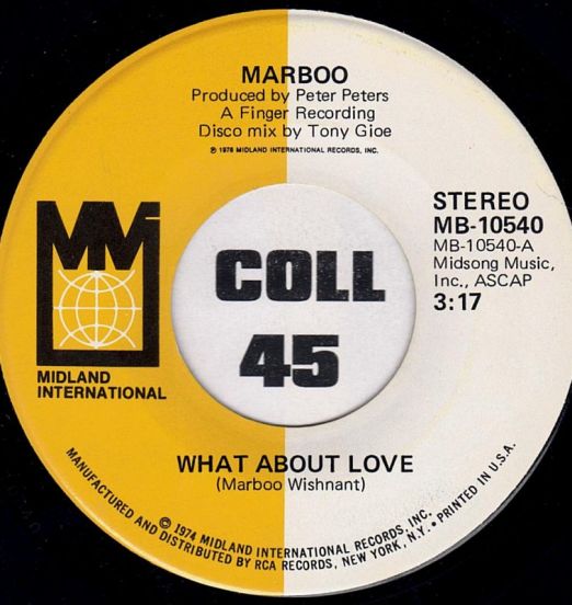 Marboo - What About Love b/w I Remember Sunday Morning - Music Merchant 7"