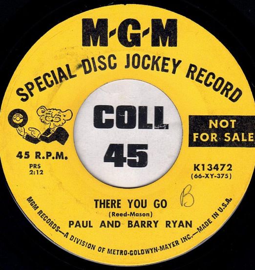 Paul And Barry Ryan - There You Go b/w Have Pity On the Boy - MGM DJ 7"