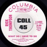 Rick Thompson – What Do I Have To Do b/w We All Make Mistakes Sometimes – Columbia DJ 7″