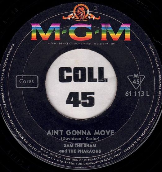 Sam The Sham And The Pharaohs – Wooly Bully, Ain't Gonna Move 7"