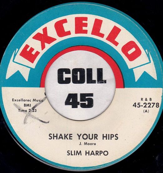 Slim Harpo - Shake Your Hips b/w Midnight Blues - Excello 7"