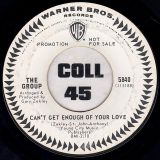 The Group – Baby, Baby It’s You b/w Can’t Get Enough Of Your Love – Warner Bros. DJ 7″