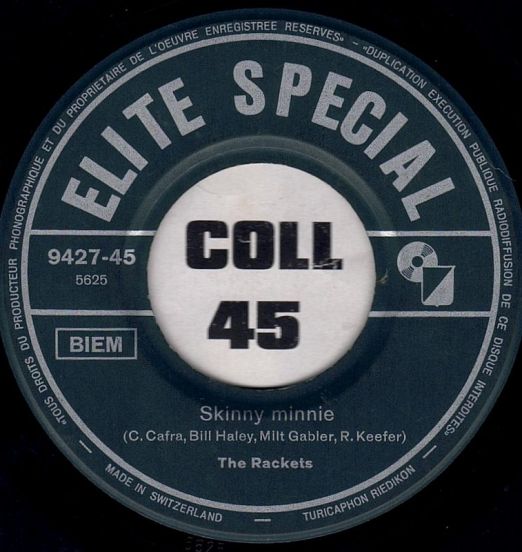 The Rackets - Skinny Minnie b/w O Mona Lisa - Elite Special CH 7"