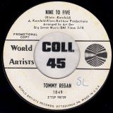 Tommy Regan – I Adore You b/w Nine To Five – World Artists DJ 7″
