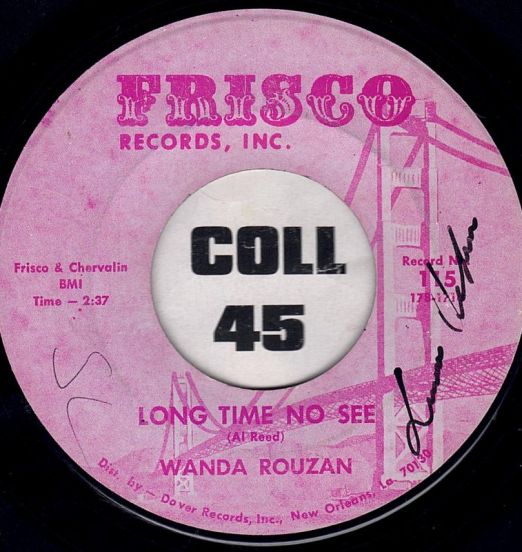 Wanda Rouzan - Long Time No See b/w Here's A Letter From Home - Frisco 7"
