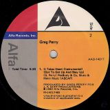 Greg Perry – It Takes Heart b/w Instrumental – Alfa 12″