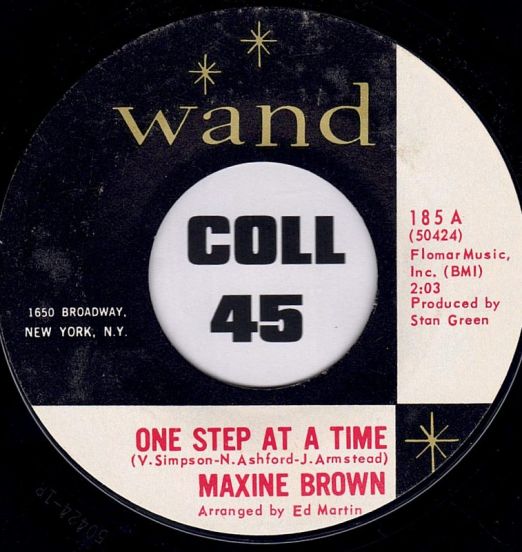 Maxine Brown - One Step At A Time b/w Anything For A Laugh - Wand 7"