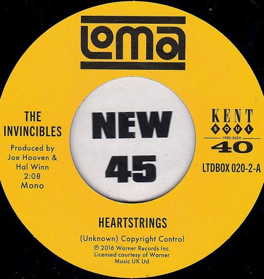 The Invincibles - Heartstrings b/w Got A Thing Goin - Kent UK 7"