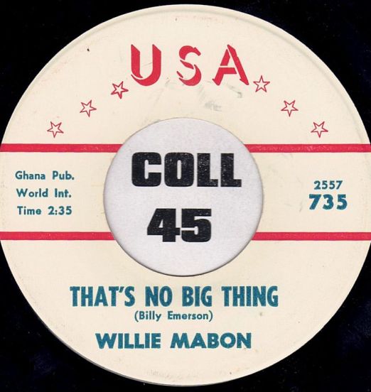 WillieMabon-That'sNoBigThing