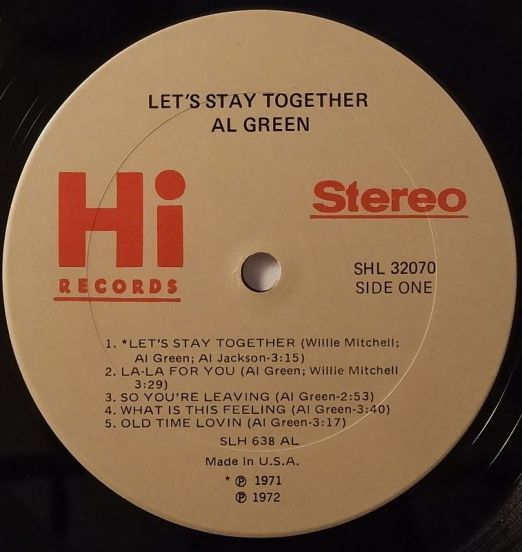 AlGreen-Let'sStayTogetherLABEL2