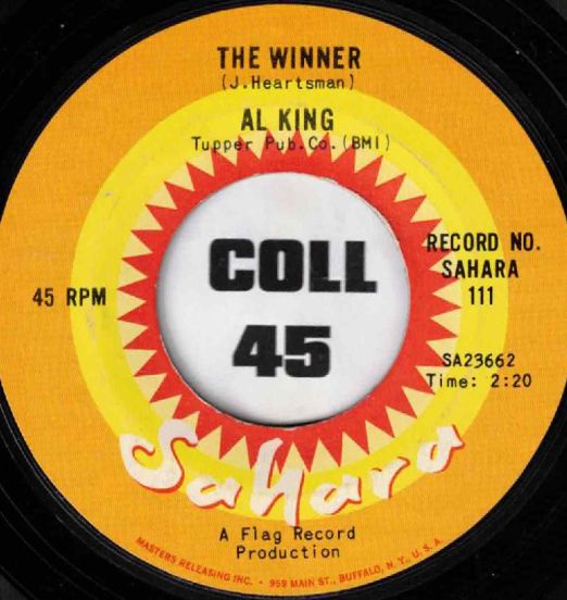 Al King - The Winner b/w Think Twice Before You Speak- Sahara 7"