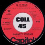 Barrett Strong – Is It True STEREO b/w MONO Version – Capitol DJ 7″