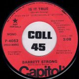 Barrett Strong – Is It True STEREO b/w MONO Version – Capitol DJ 7″