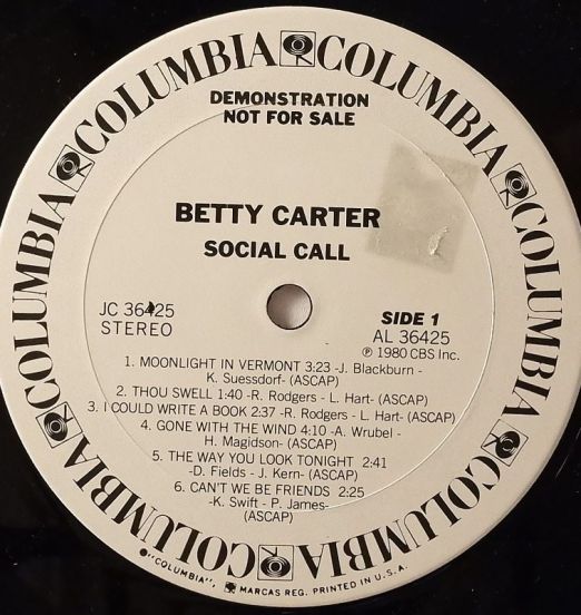 BettyCarter-SocialCallLABEL