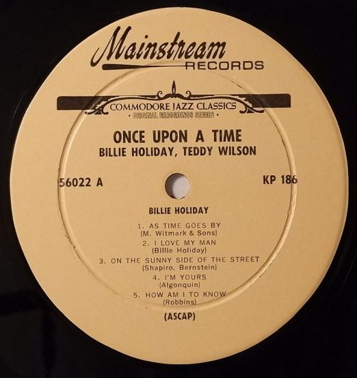 BillieHolidayTeddyWilson-OnceUponATimeLABEL