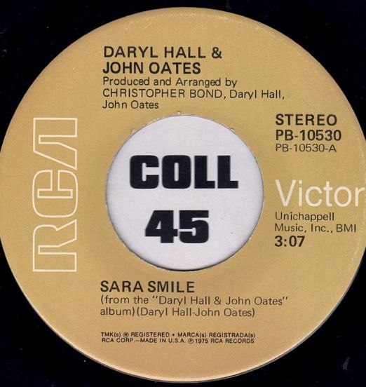 Daryl Hall & John Oates - Sara Smile b/w Soldering - RCA Victor 7"