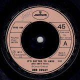 Don Covay – It’s Better To Have (And Don’t Need) b/w Leave Him – Part 2 – Mercury UK 7″