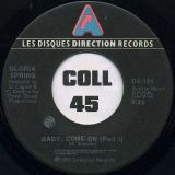 Gloria Spring – Baby, Come On Pt.1 b/w  Pt.2 – Les Disques Direction CN 7″