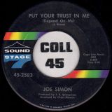 Joe Simon – Put Your Trust In Me (Depend On Me) b/w Just A Dream – Sound Stage 7 7″