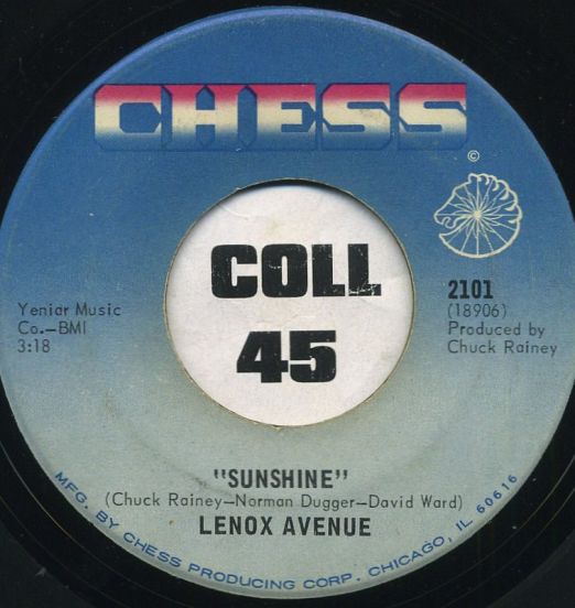 Lenox Avenue - Sunshine b/w Little Drummer Boy - Chess 7"
