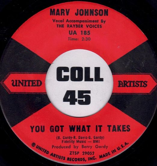 Marv Johnson - You Got What It Takes b/w Don't Leave Me - United Artists 7"