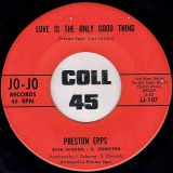 Preston Epps With Panama G. Johnston – Afro Mania b/w Love Is The Only Good Thing – Jo-Jo 7″