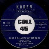 The Capitols – Patty Cake b/w Take A Chance On Me Baby – Karen 7″