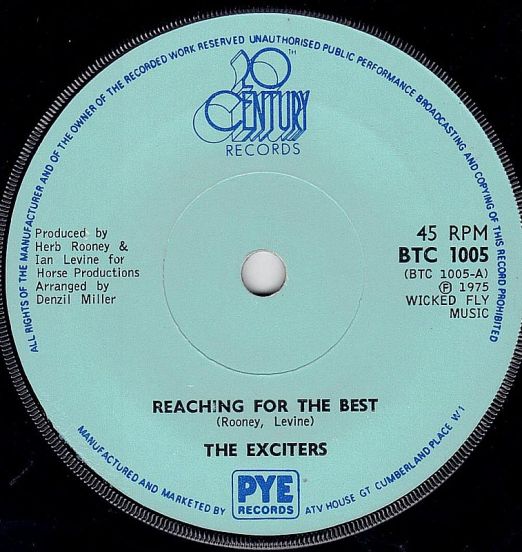 The Exciters - Reaching For The Best b/w Keep On Reachin' - 20th Century UK 7"