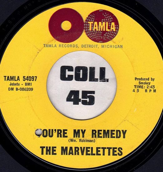 The Marvelettes - You're My Remedy b/w A Little Bit Of Sympathy, A Little Bit Of Love - Tamla 7"
