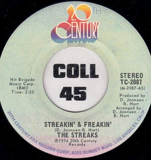 The Streaks - Streakin' & Freakin' b/w Whoo-Da-Ell-Is-Benci - 20th Century 7"