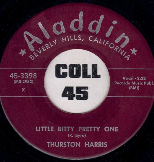 Thurston Harris - Little Bitty Pretty One b/w I Hope You Won't Hold It Against Me - Aladdin 7"