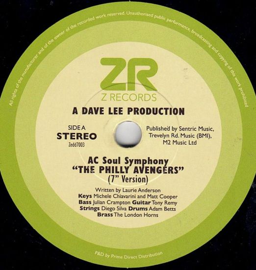 AC Soul Symphony - The Philly Avengers b/w Mistura Feat Tiffany T'Zelle - If You Ever Need Somebody - Z Records UK 7"