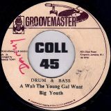 Big Youth – Natty Dread A Wah The Young Girl Want b/w Drum & Bass A Wah The Young Girl Want (Version) – Groovemaster JAM 7″