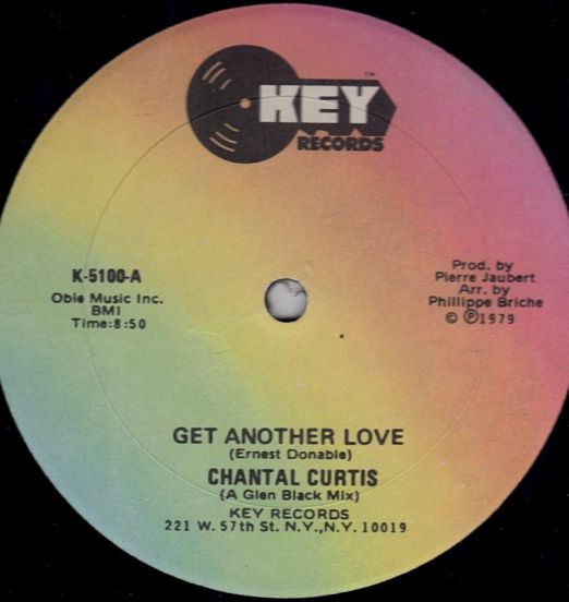 Chantal Curtis- Get Another Love b/w Hey Taxi Driver - Key 12"