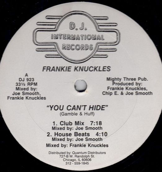 Frankie Knuckles - You Can't Hide - D.J. International 12"