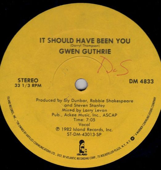 Gwen Guthrie - It Should Have Been You (Vocal) b/w Getting Hot (Vocal) - Island 12"